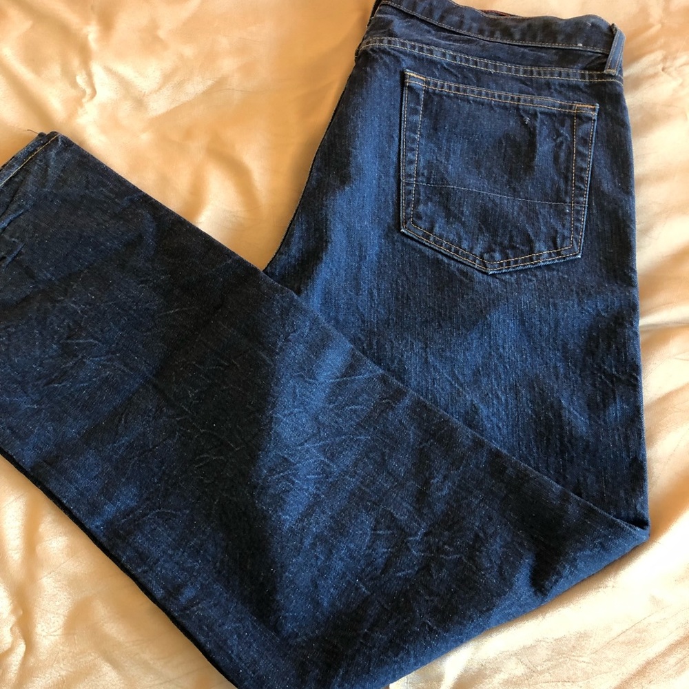 J. Crew Men’s Blue Jeans, Straight Leg, 34W x 32L